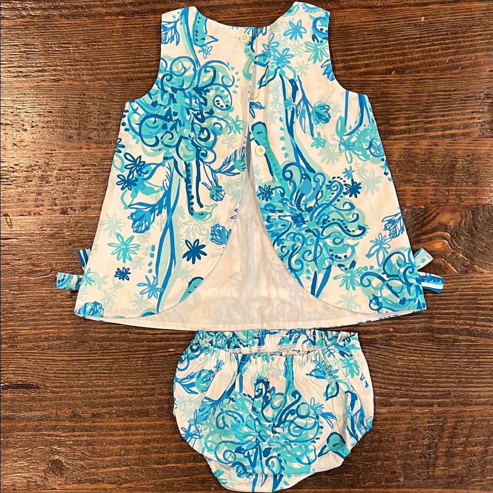 Lilly Pulitzer Blue and White dress Set - Picture 5 of 5